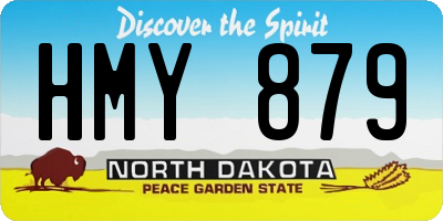 ND license plate HMY879