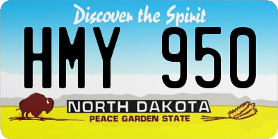 ND license plate HMY950