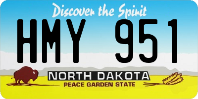 ND license plate HMY951