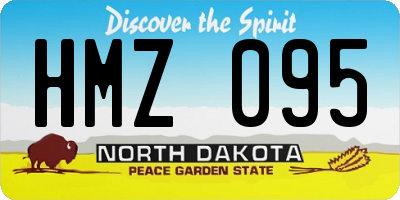 ND license plate HMZ095