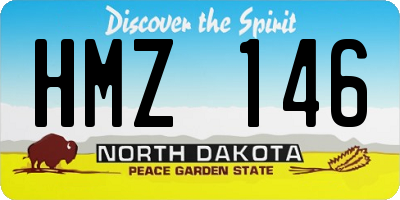 ND license plate HMZ146