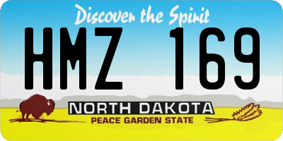 ND license plate HMZ169