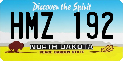 ND license plate HMZ192