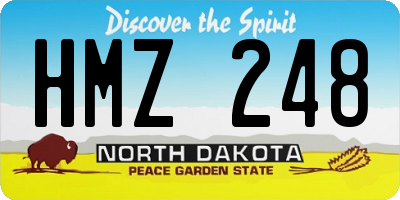 ND license plate HMZ248