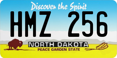 ND license plate HMZ256