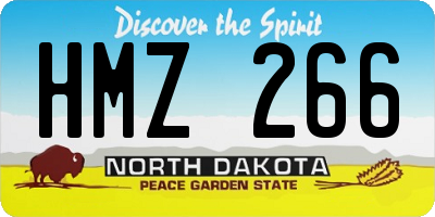 ND license plate HMZ266