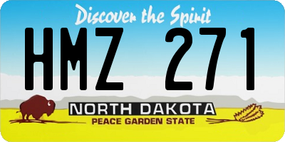 ND license plate HMZ271