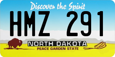 ND license plate HMZ291