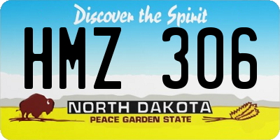 ND license plate HMZ306