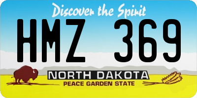 ND license plate HMZ369