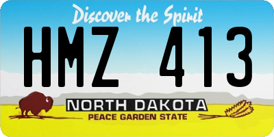 ND license plate HMZ413