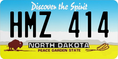 ND license plate HMZ414