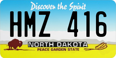 ND license plate HMZ416