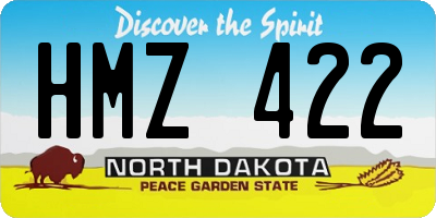 ND license plate HMZ422