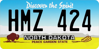 ND license plate HMZ424