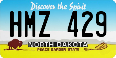 ND license plate HMZ429