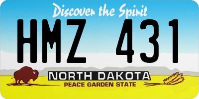 ND license plate HMZ431