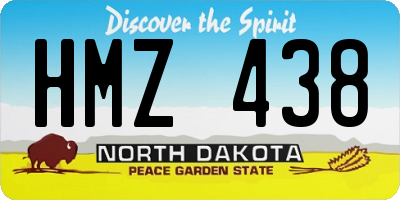 ND license plate HMZ438