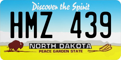 ND license plate HMZ439