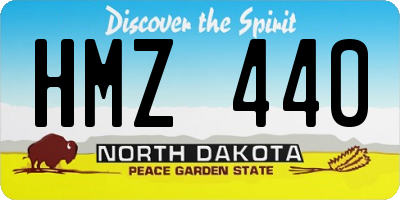 ND license plate HMZ440