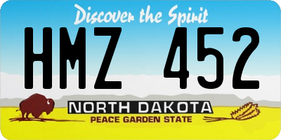 ND license plate HMZ452