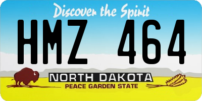 ND license plate HMZ464