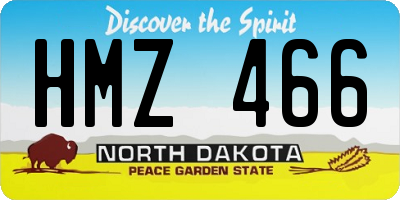 ND license plate HMZ466