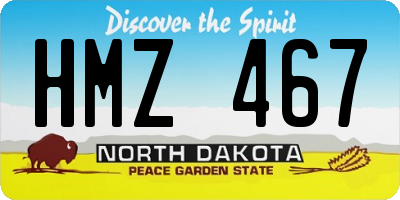 ND license plate HMZ467