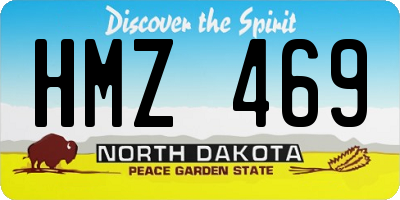 ND license plate HMZ469