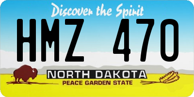 ND license plate HMZ470