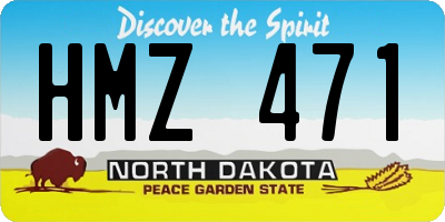 ND license plate HMZ471