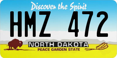 ND license plate HMZ472