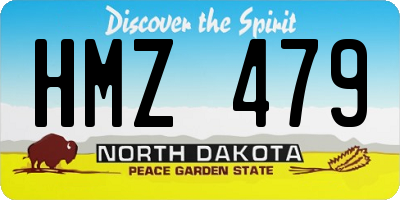 ND license plate HMZ479