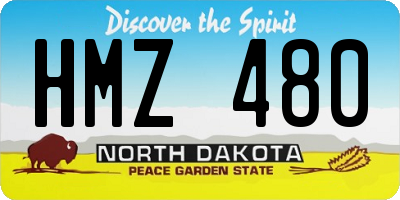 ND license plate HMZ480