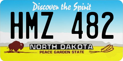 ND license plate HMZ482