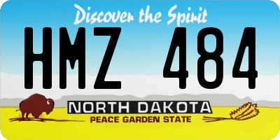 ND license plate HMZ484