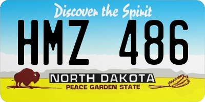 ND license plate HMZ486