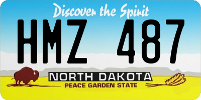 ND license plate HMZ487