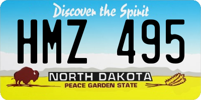 ND license plate HMZ495