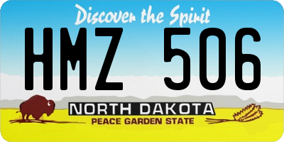 ND license plate HMZ506