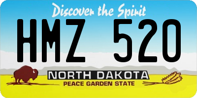 ND license plate HMZ520