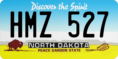ND license plate HMZ527