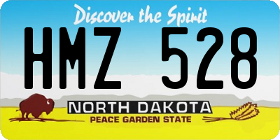 ND license plate HMZ528