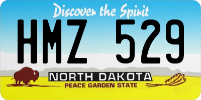 ND license plate HMZ529