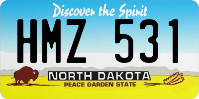 ND license plate HMZ531