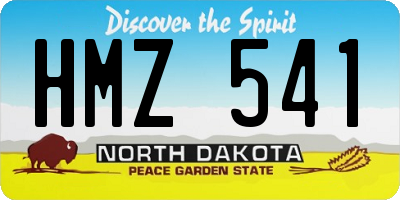 ND license plate HMZ541