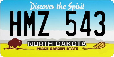 ND license plate HMZ543