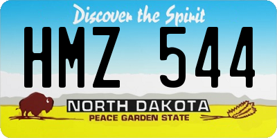 ND license plate HMZ544