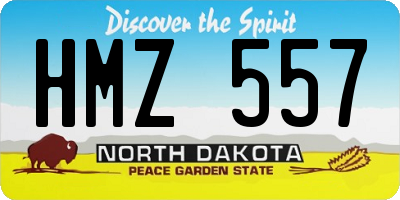 ND license plate HMZ557