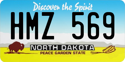 ND license plate HMZ569